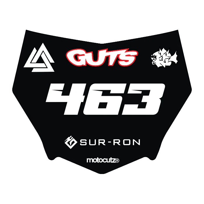 CUSTOM MOTOCUTZ FRONT PLATE DECAL