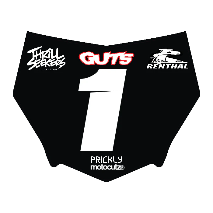 CUSTOM MOTOCUTZ FRONT PLATE DECAL