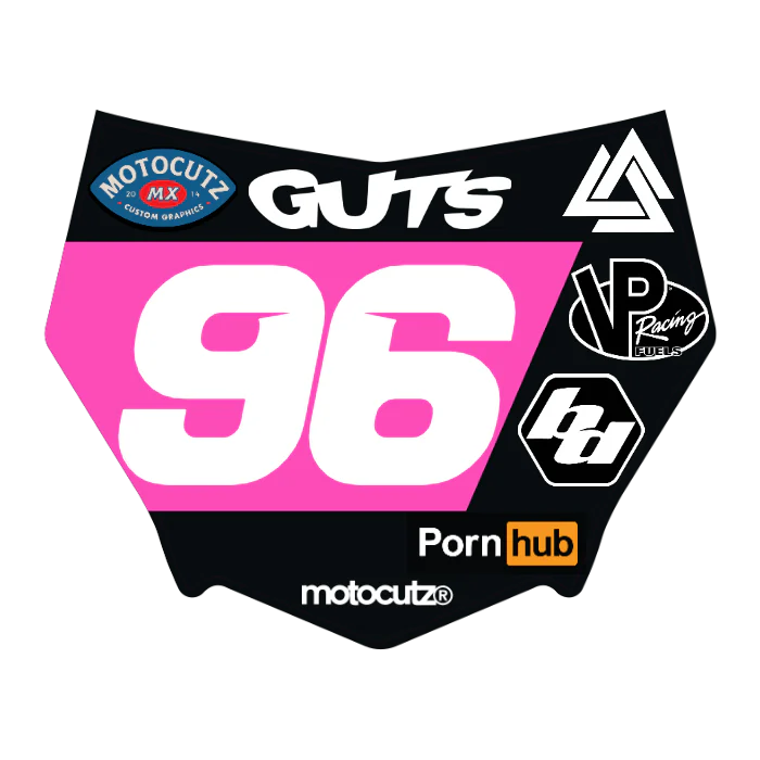 CUSTOM MOTOCUTZ FRONT PLATE DECAL