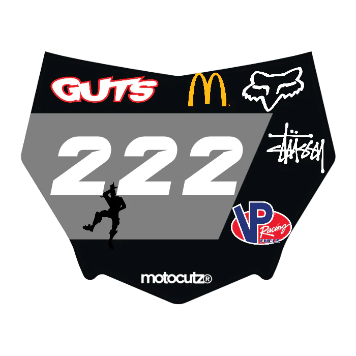 CUSTOM MOTOCUTZ FRONT PLATE DECAL