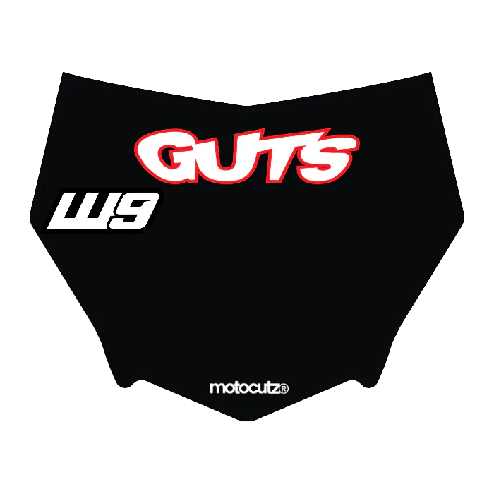 CUSTOM MOTOCUTZ FRONT PLATE DECAL