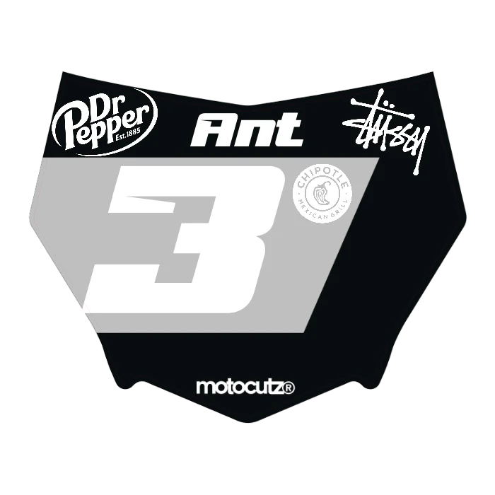 CUSTOM MOTOCUTZ FRONT PLATE DECAL