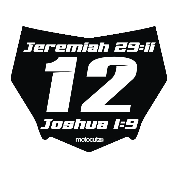 CUSTOM MOTOCUTZ FRONT PLATE DECAL