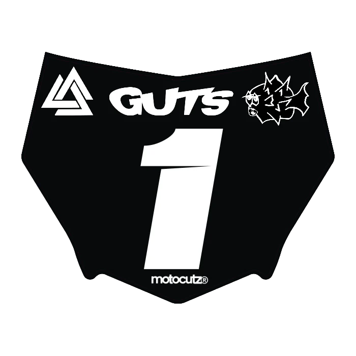 CUSTOM MOTOCUTZ FRONT PLATE DECAL
