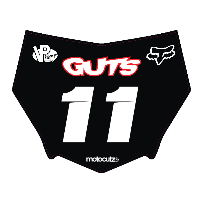 CUSTOM MOTOCUTZ FRONT PLATE DECAL