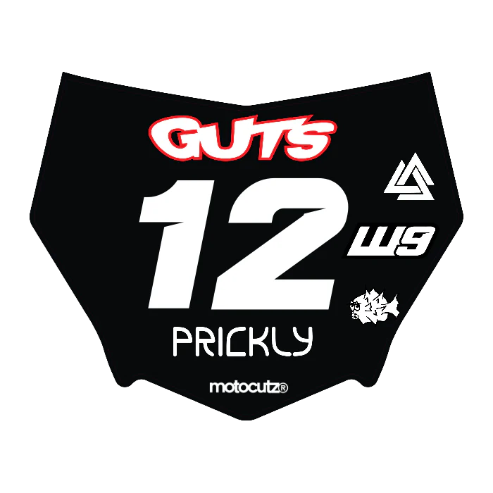 CUSTOM MOTOCUTZ FRONT PLATE DECAL