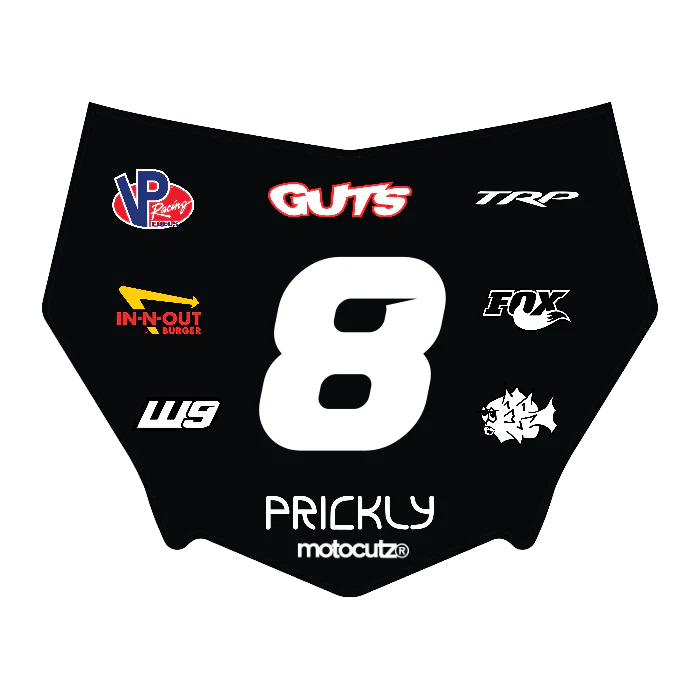 CUSTOM MOTOCUTZ FRONT PLATE DECAL
