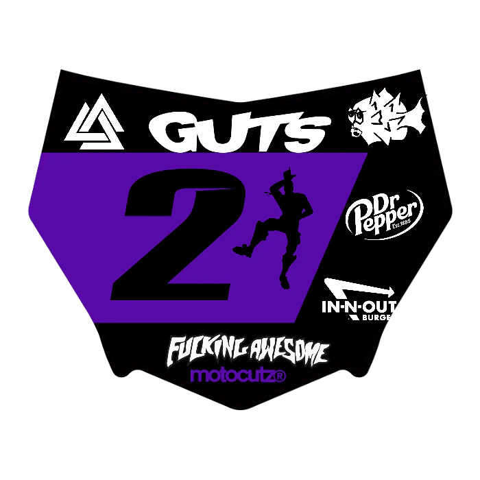 CUSTOM MOTOCUTZ FRONT PLATE DECAL