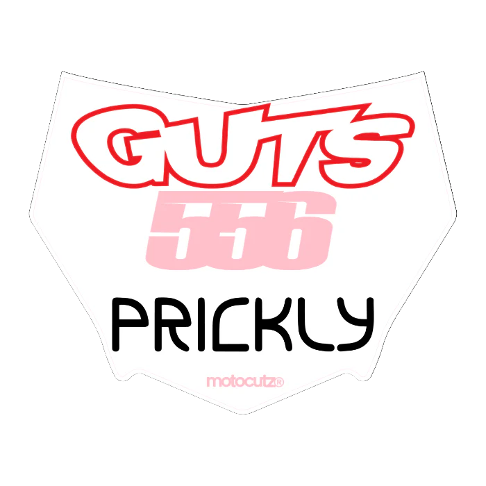 CUSTOM MOTOCUTZ FRONT PLATE DECAL