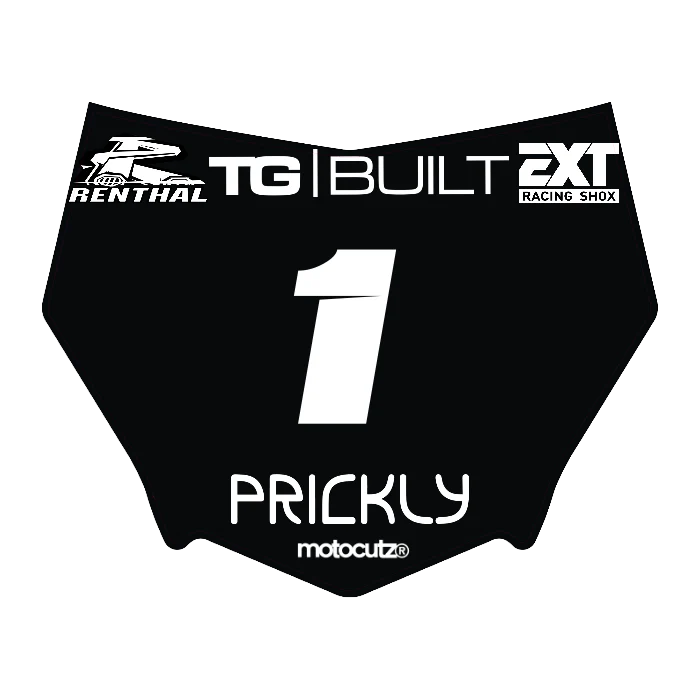 CUSTOM MOTOCUTZ FRONT PLATE DECAL