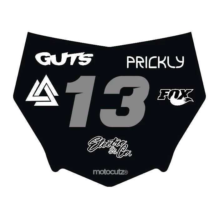 CUSTOM MOTOCUTZ FRONT PLATE DECAL