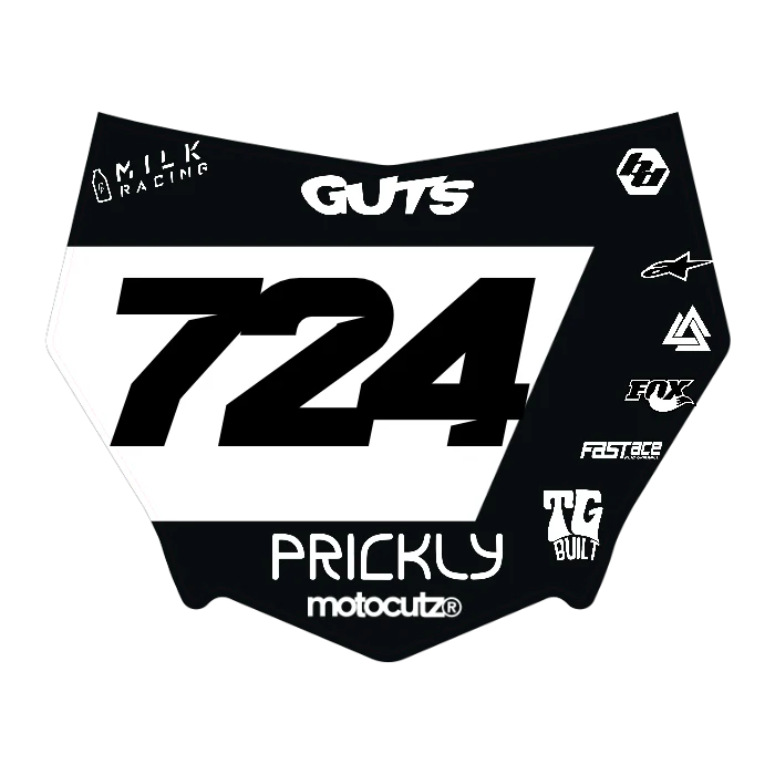 CUSTOM MOTOCUTZ FRONT PLATE DECAL