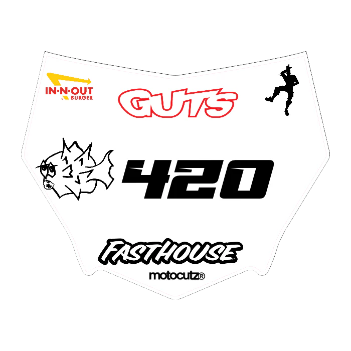 CUSTOM MOTOCUTZ FRONT PLATE DECAL