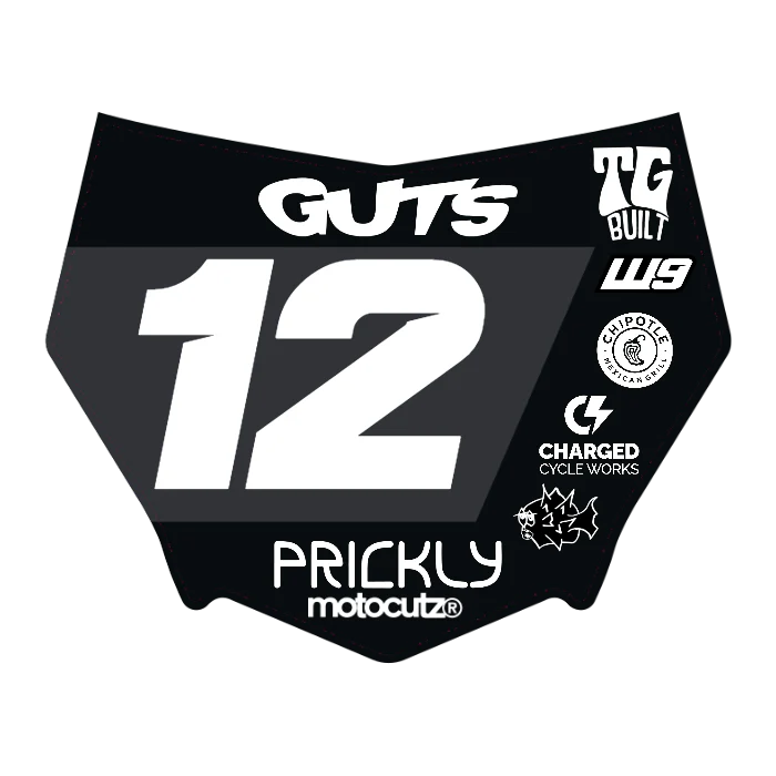 CUSTOM MOTOCUTZ FRONT PLATE DECAL