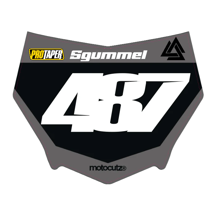 CUSTOM MOTOCUTZ FRONT PLATE DECAL