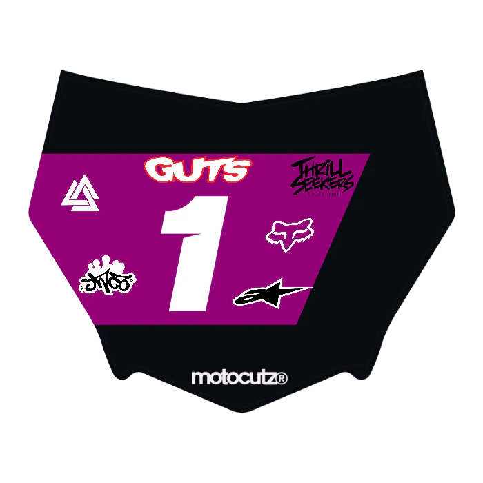 CUSTOM MOTOCUTZ FRONT PLATE DECAL