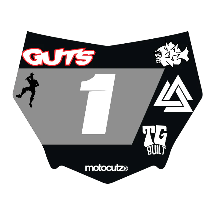 CUSTOM MOTOCUTZ FRONT PLATE DECAL