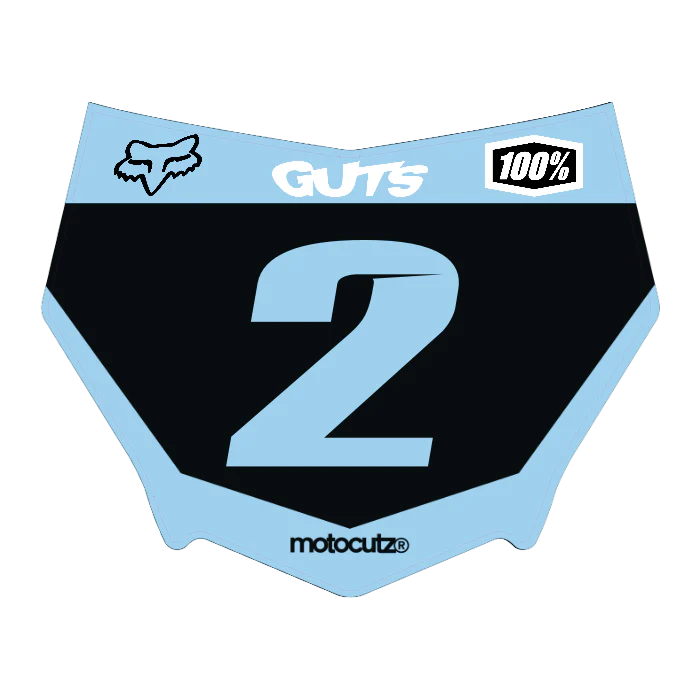 CUSTOM MOTOCUTZ FRONT PLATE DECAL
