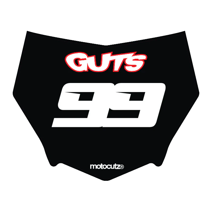 CUSTOM MOTOCUTZ FRONT PLATE DECAL