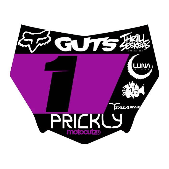 CUSTOM MOTOCUTZ FRONT PLATE DECAL