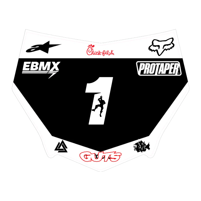 CUSTOM MOTOCUTZ FRONT PLATE DECAL