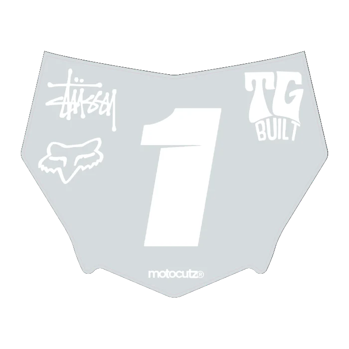 CUSTOM MOTOCUTZ FRONT PLATE DECAL
