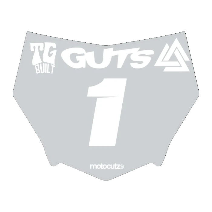 CUSTOM MOTOCUTZ FRONT PLATE DECAL