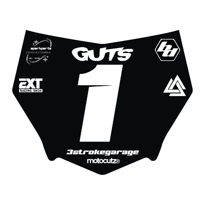 CUSTOM MOTOCUTZ FRONT PLATE DECAL