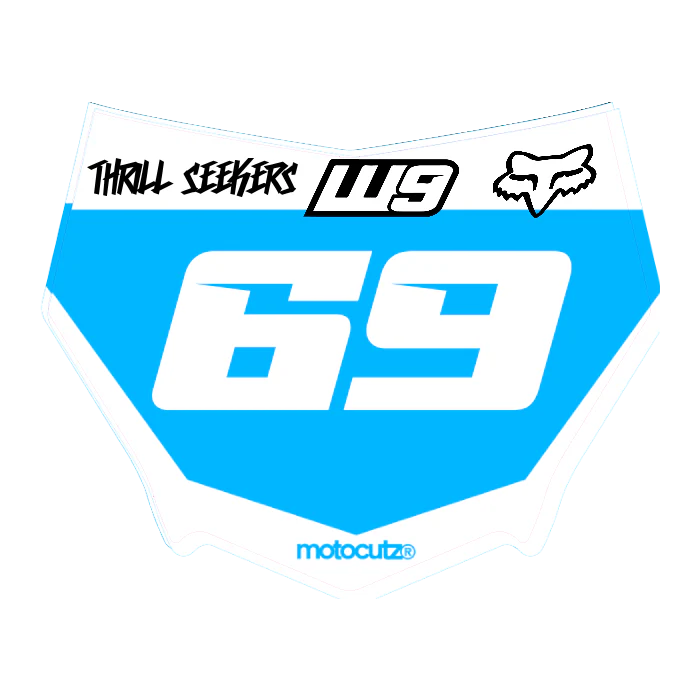 CUSTOM MOTOCUTZ FRONT PLATE DECAL