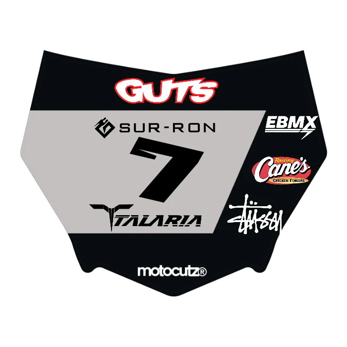 CUSTOM MOTOCUTZ FRONT PLATE DECAL
