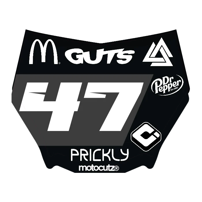 CUSTOM MOTOCUTZ FRONT PLATE DECAL