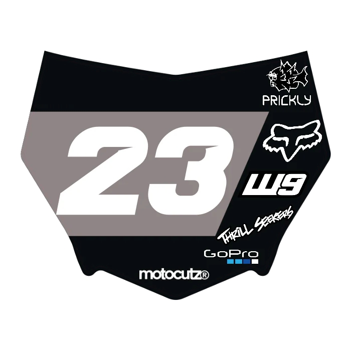 CUSTOM MOTOCUTZ FRONT PLATE DECAL