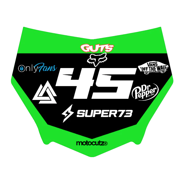 CUSTOM MOTOCUTZ FRONT PLATE DECAL