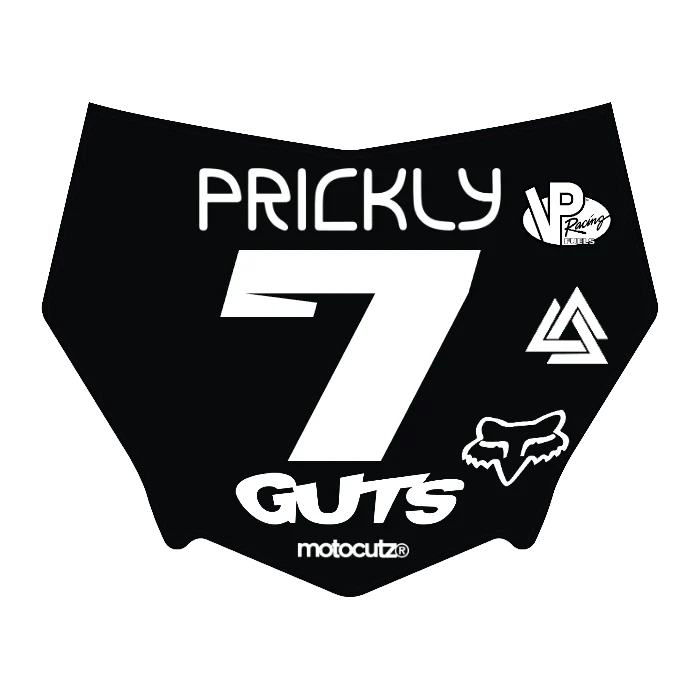 CUSTOM MOTOCUTZ FRONT PLATE DECAL
