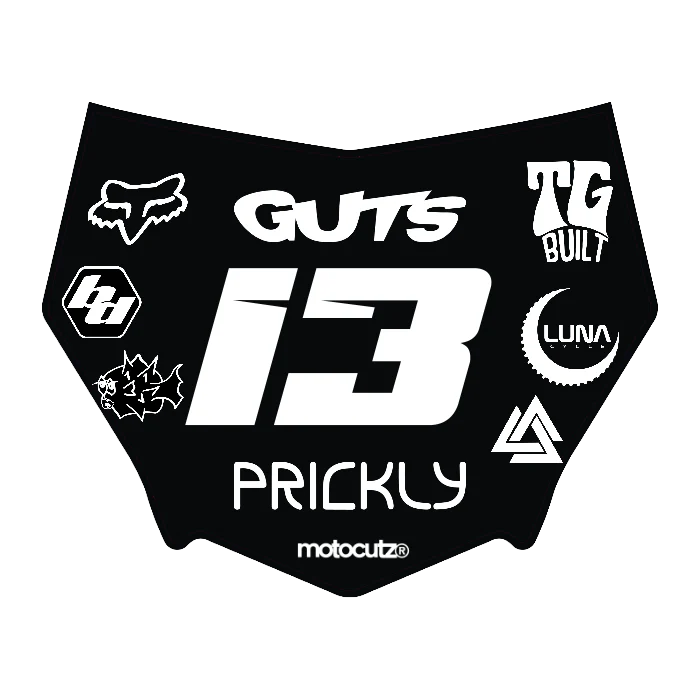 CUSTOM MOTOCUTZ FRONT PLATE DECAL