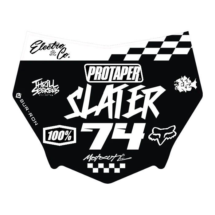 CUSTOM MOTOCUTZ FRONT PLATE DECAL