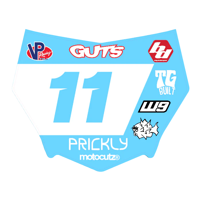 CUSTOM MOTOCUTZ FRONT PLATE DECAL