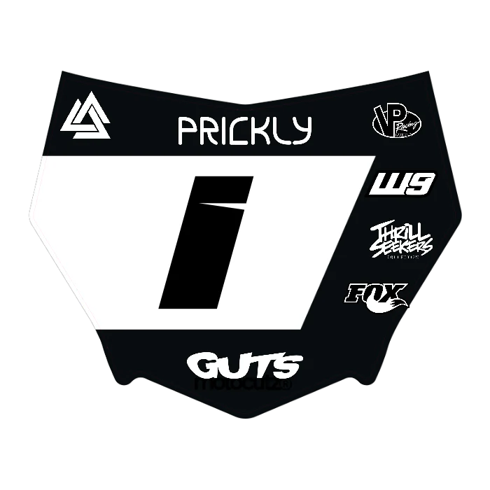 CUSTOM MOTOCUTZ FRONT PLATE DECAL