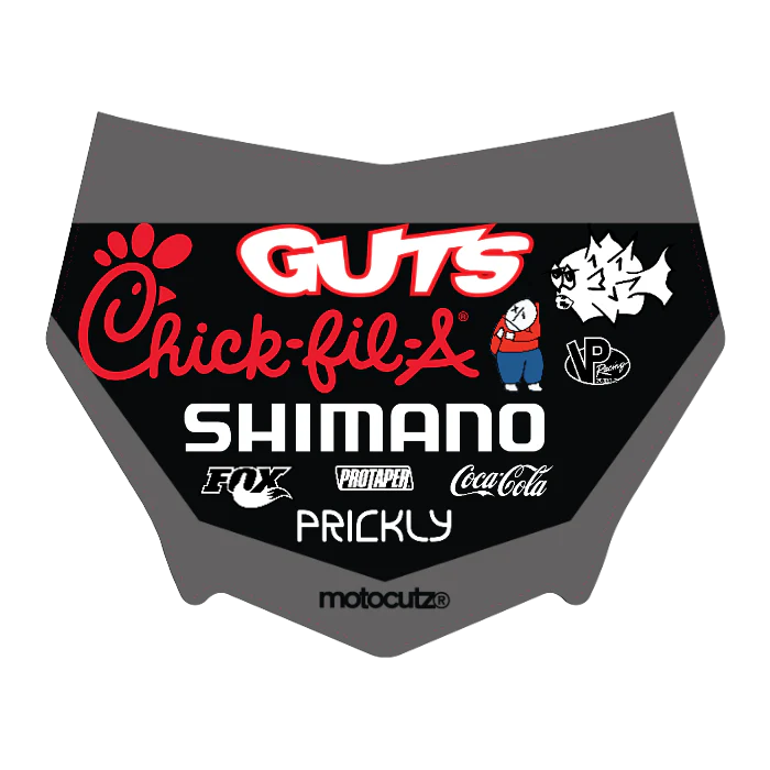 CUSTOM MOTOCUTZ FRONT PLATE DECAL