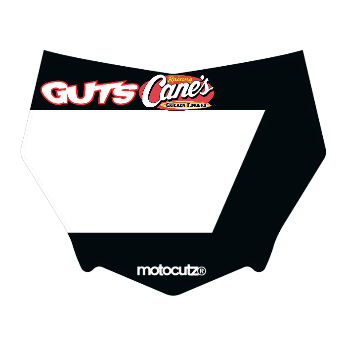 CUSTOM MOTOCUTZ FRONT PLATE DECAL