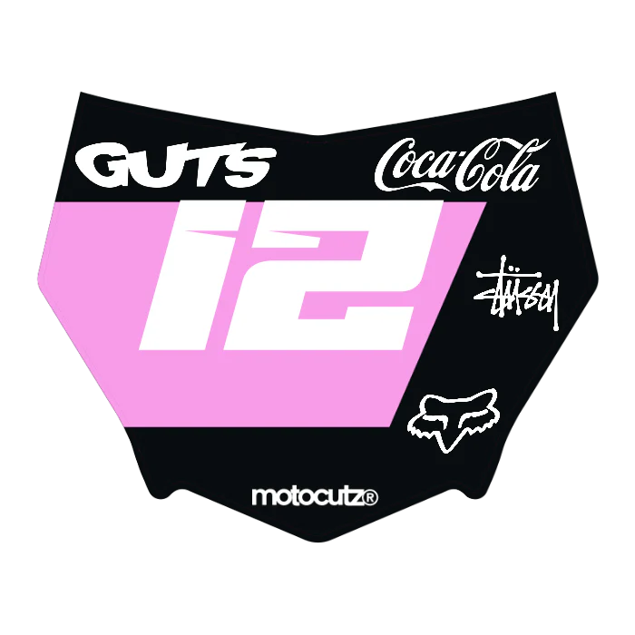 CUSTOM MOTOCUTZ FRONT PLATE DECAL