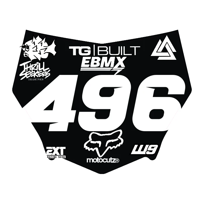 CUSTOM MOTOCUTZ FRONT PLATE DECAL