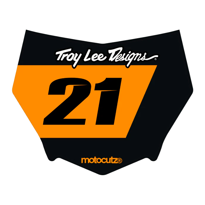 CUSTOM MOTOCUTZ FRONT PLATE DECAL