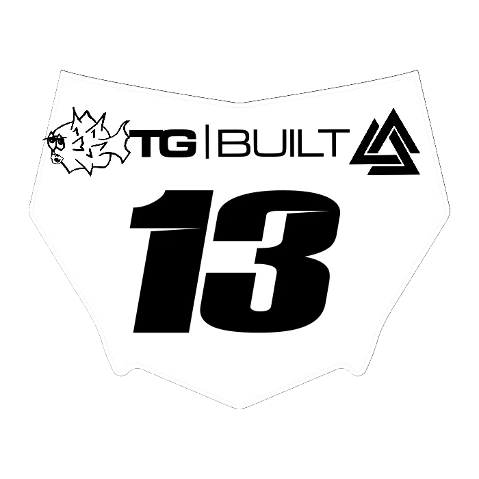 CUSTOM MOTOCUTZ FRONT PLATE DECAL