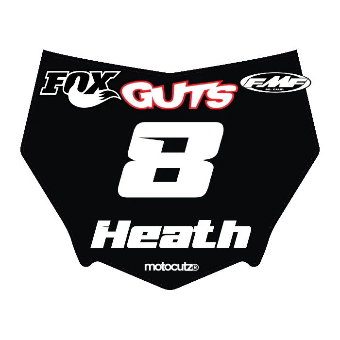 CUSTOM MOTOCUTZ FRONT PLATE DECAL