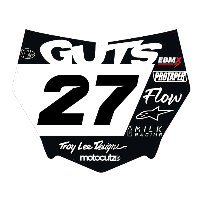 CUSTOM MOTOCUTZ FRONT PLATE DECAL