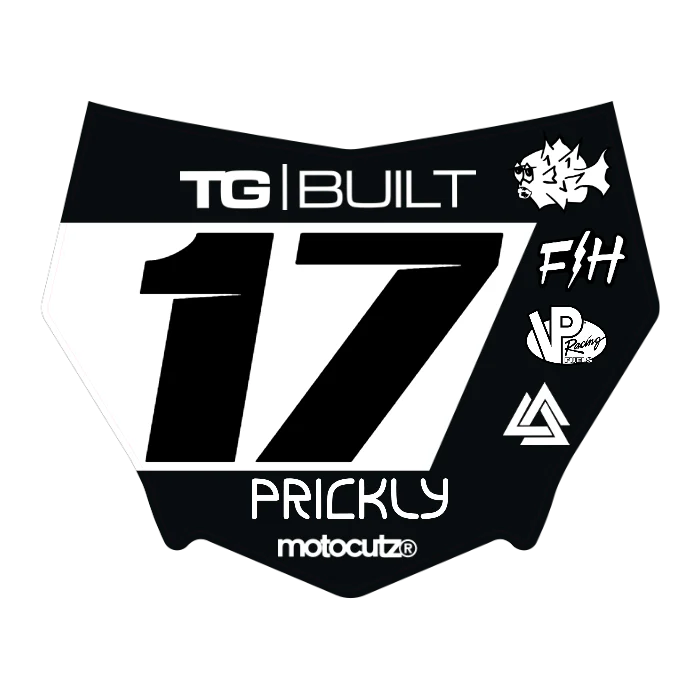 CUSTOM MOTOCUTZ FRONT PLATE DECAL