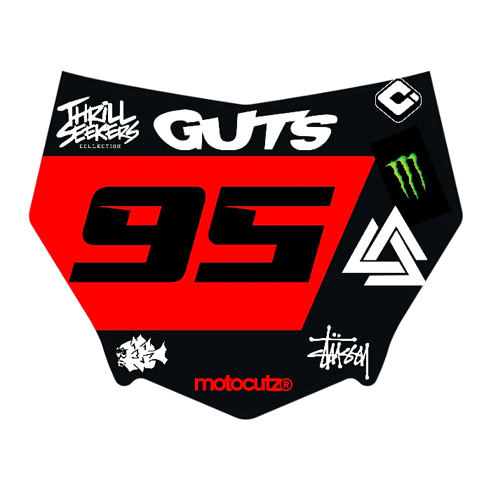CUSTOM MOTOCUTZ FRONT PLATE DECAL