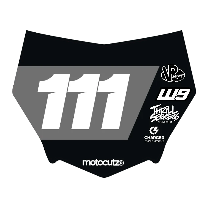 CUSTOM MOTOCUTZ FRONT PLATE DECAL