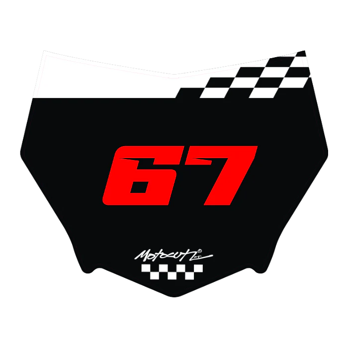 CUSTOM MOTOCUTZ FRONT PLATE DECAL
